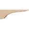 Ekena Millwork 6"W x 36"D x 12"H Thin Olympic Rough Cedar Woodgrain TimberThane Corbel, Primed Tan CORUR06X36X12OLYRCPR - alternate 5